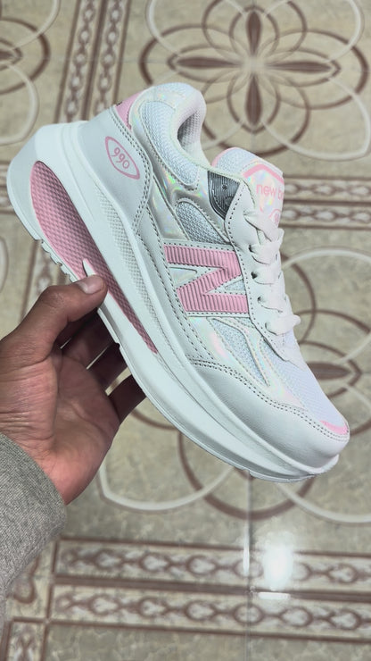 New Balance - 990 Blanco/Rosa