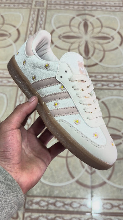 Adidas - Samba Flores Beige/Rosa